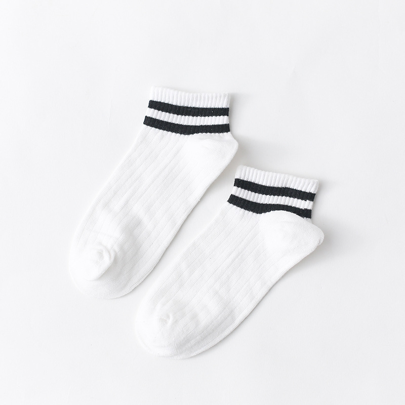 Socks Female Summer Institute Of Wind Socks Ms. Two Bars Socks Striped Socks Wild Cotton Socks Wholesale